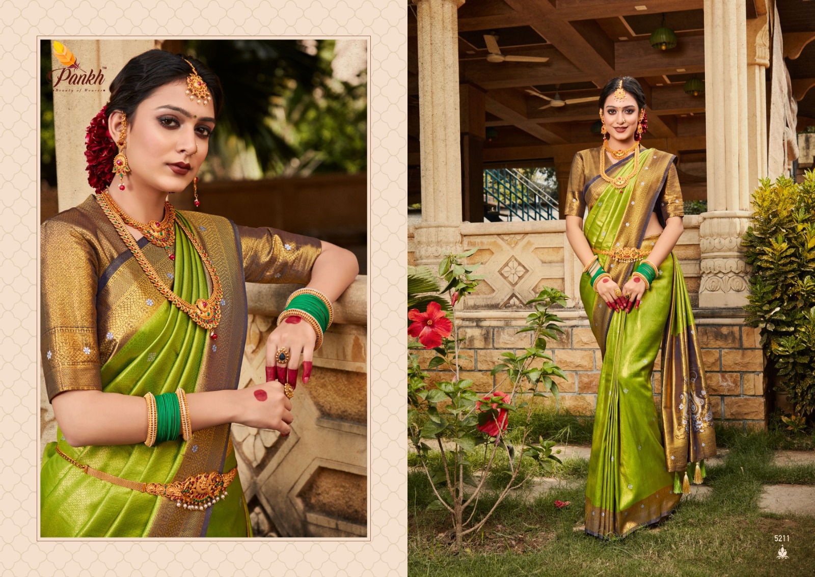 Virasat Vol 1 By Pankh Silk Designer Sarees Catalog